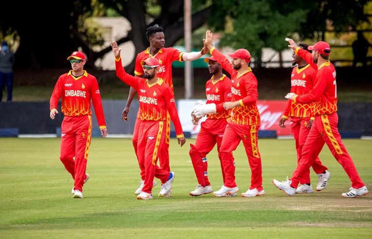 Zimbabwe cricket fans cheering at a World Cup match